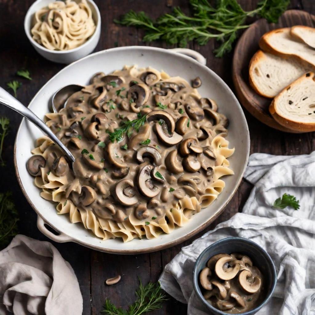 Indulge Your Senses with Creamy Vegan Mushroom Stroganoff