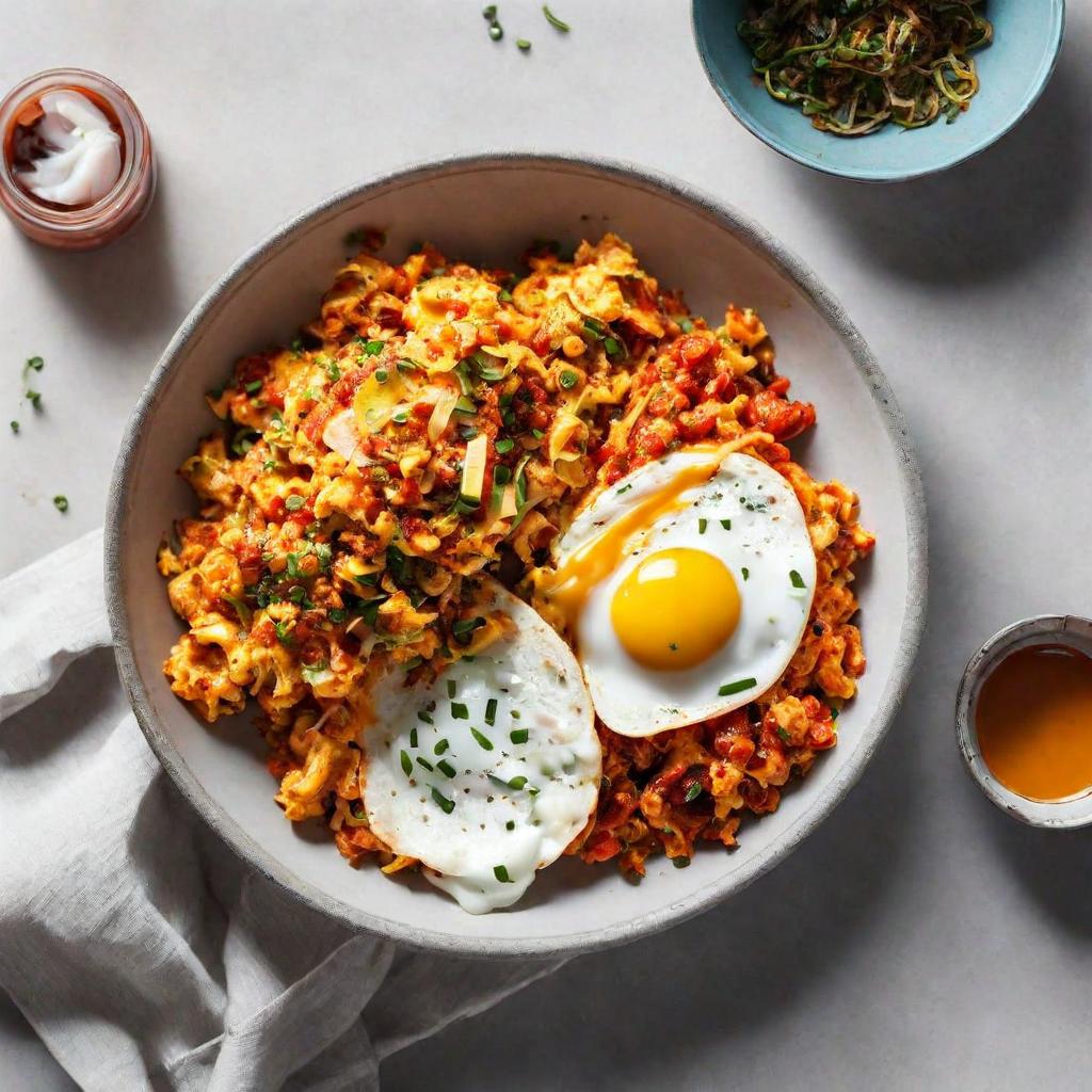 Spice Up Your Weekend Brunch with This Savory Kimchi Scramble